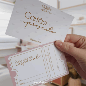 Cartão-Presente 10x15cm | Verniz total frente