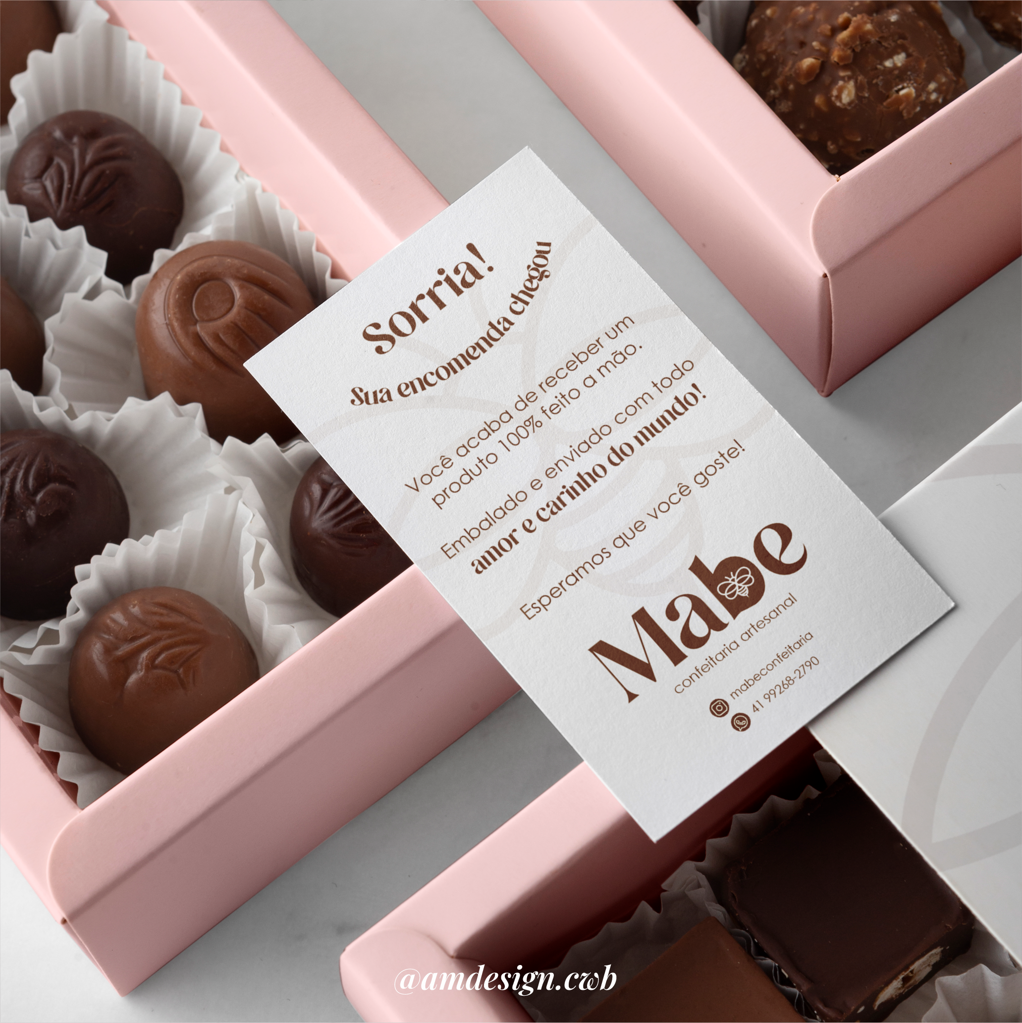 Cartão de Agradecimento 9x5cm | Verniz total frente