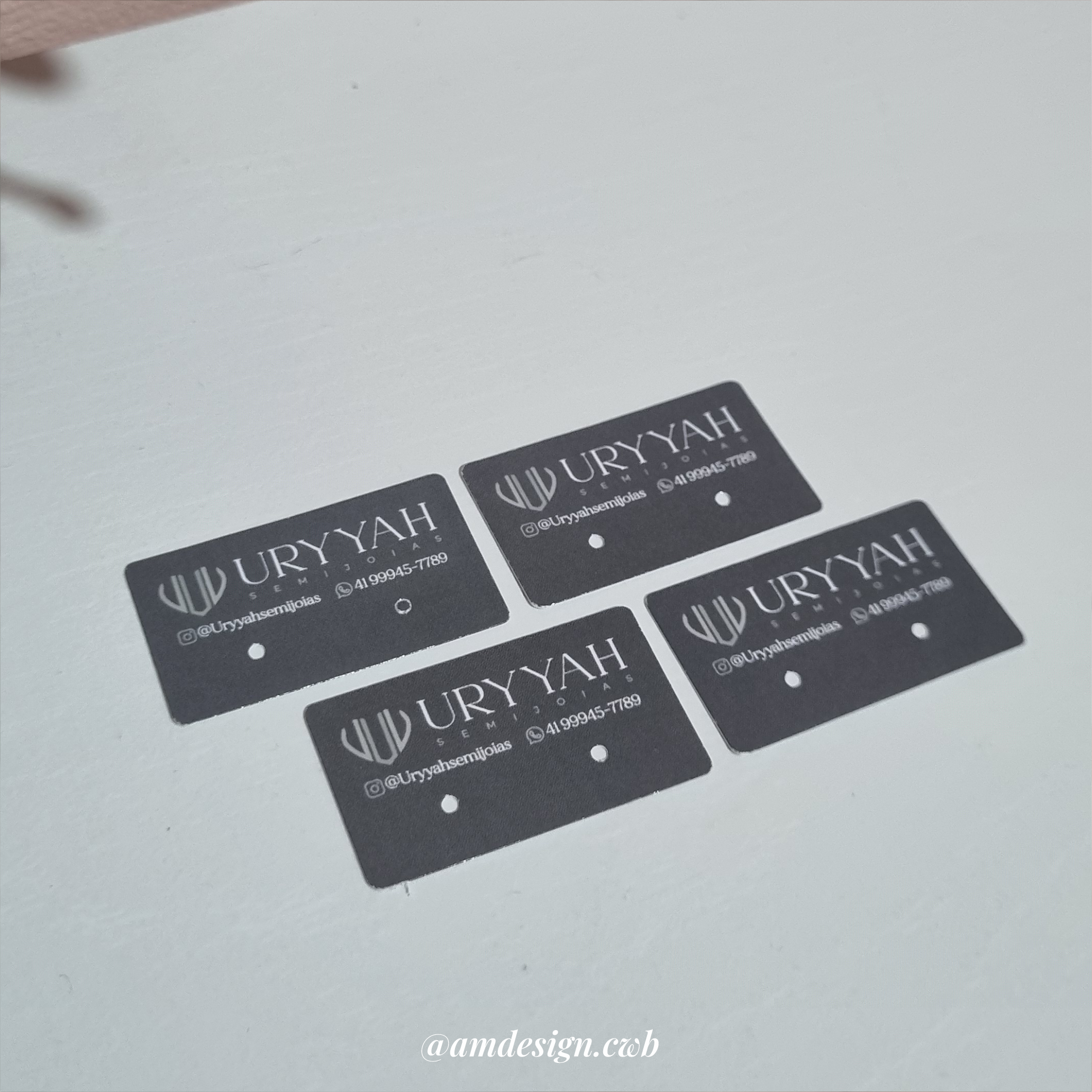 Mini Tag para Par | Verniz Total Frente