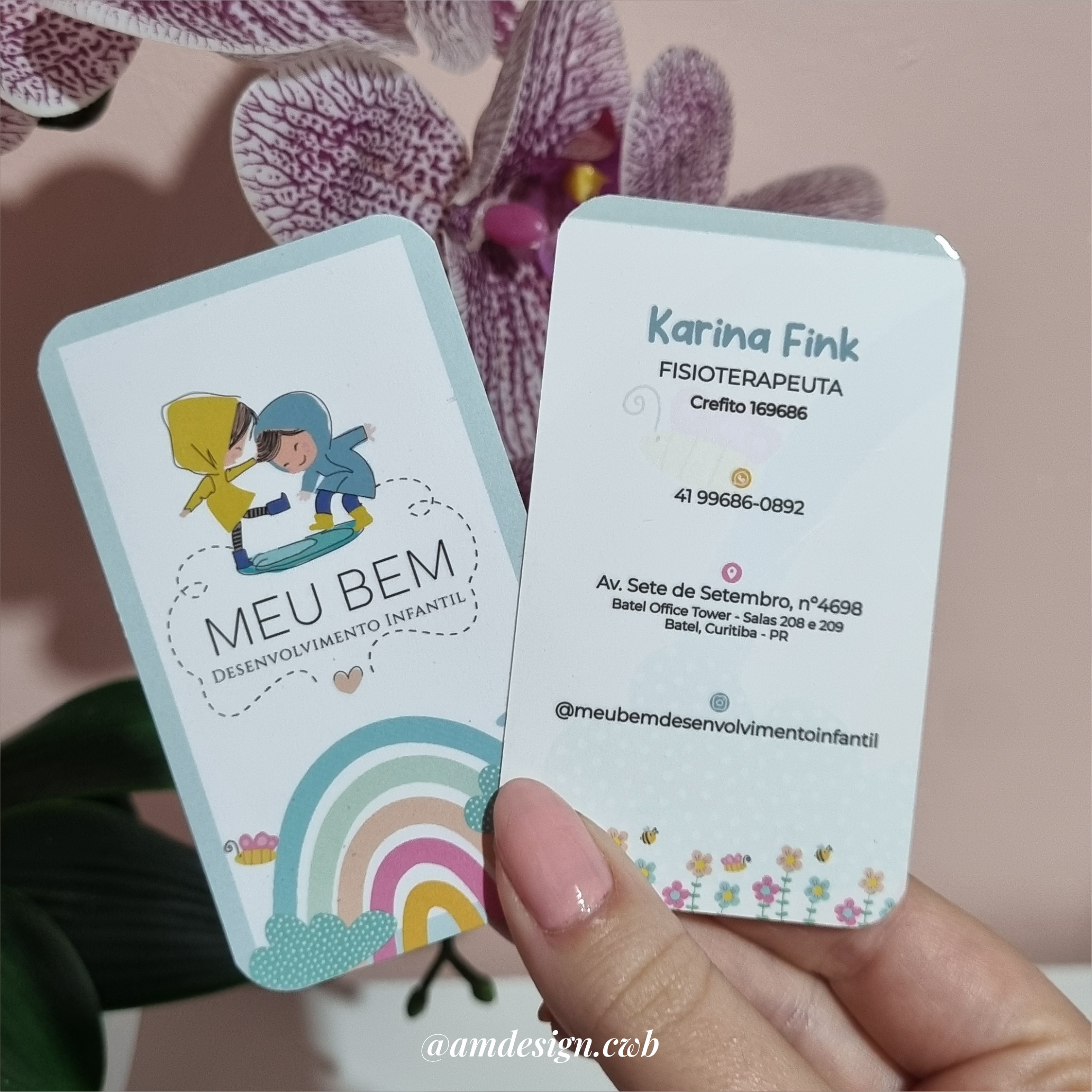 Cartão de Visitas | Verniz Localizado | 4 cantos arredondados