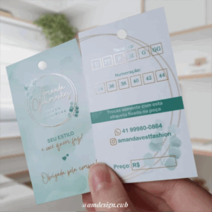 Tag para Roupas | Verniz Localizado