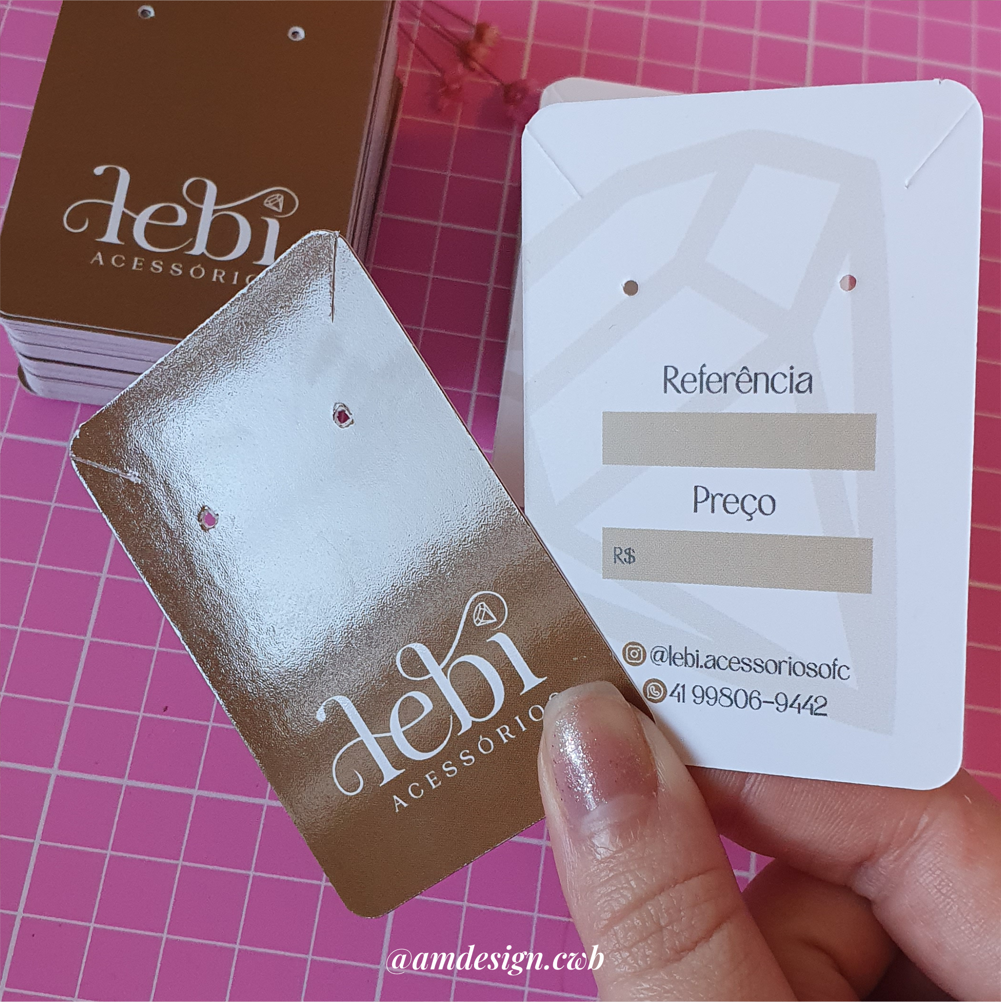 Tag para Conjuntos | Verniz total frente