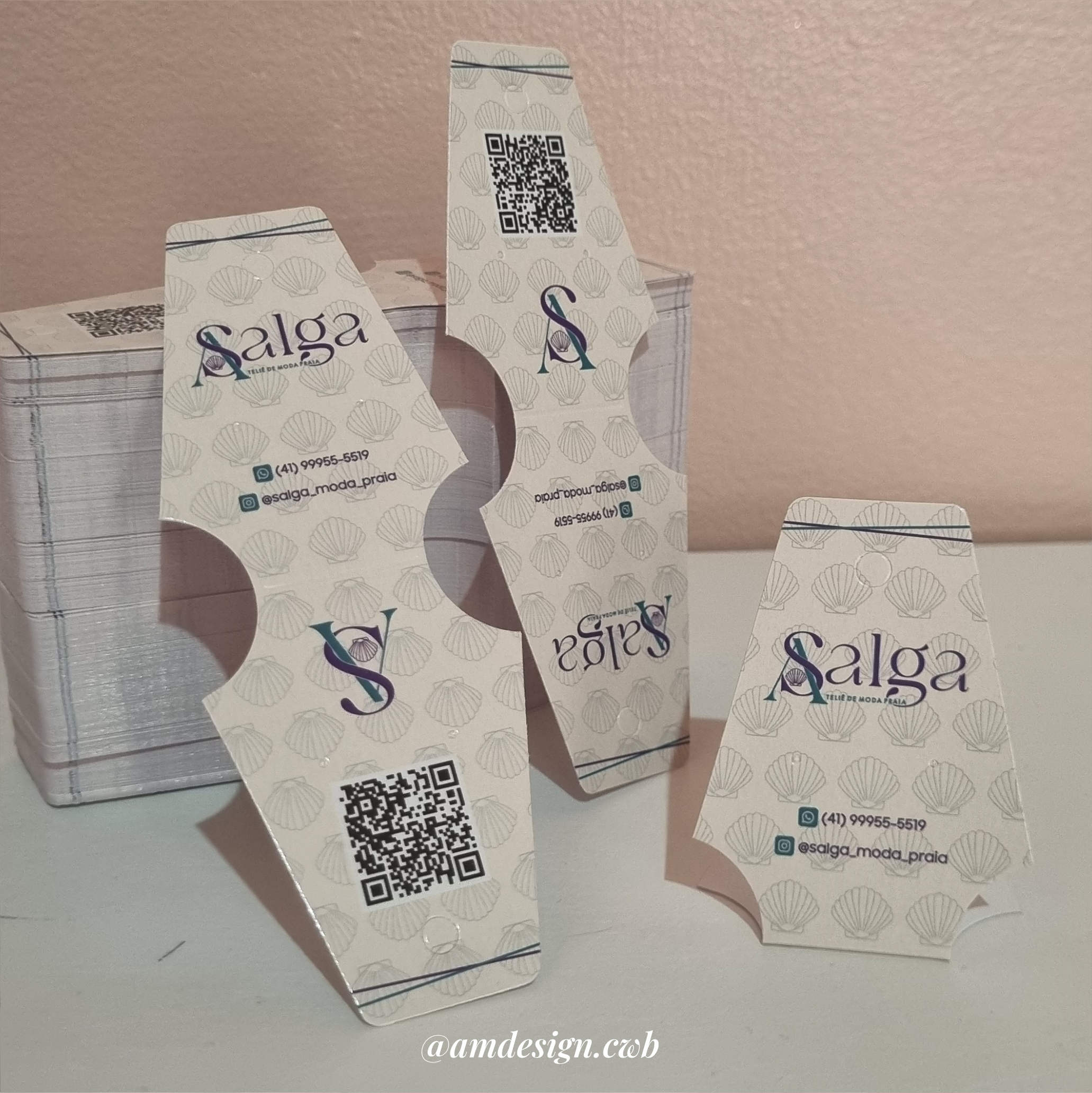 Tag para Conjuntos | com vinco | Verniz total frente