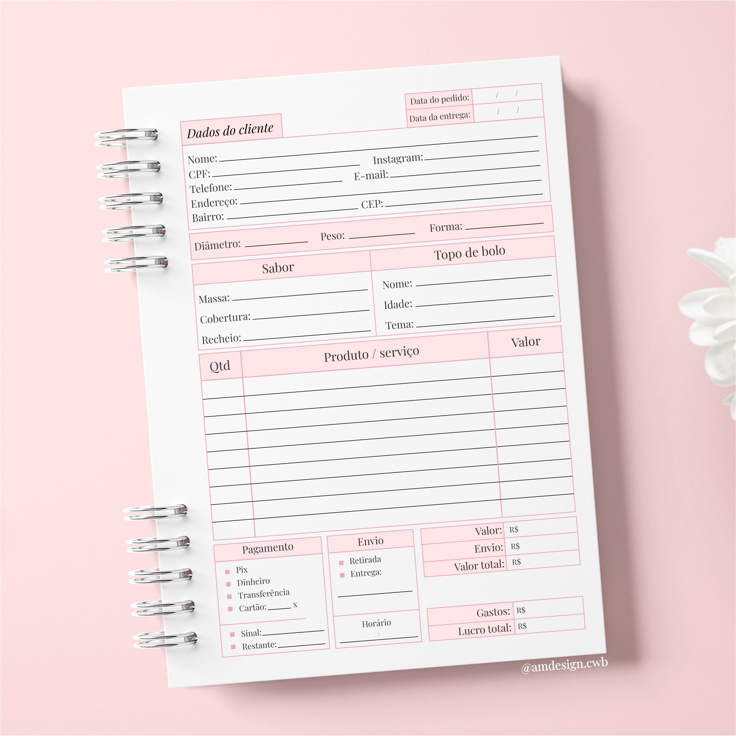 Agenda Pedidos | Confeitaria